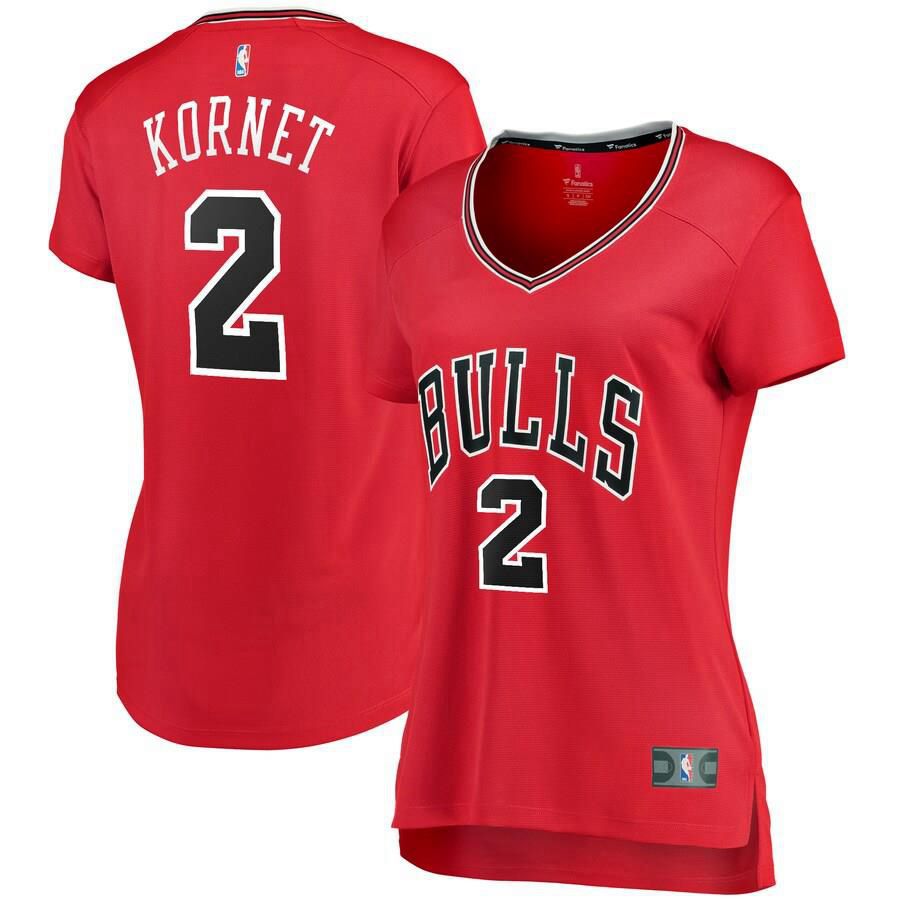 Chicago Bulls Luke Kornet Fanatics Branded Fast Break Player Icon Jersey Womens - Red | Ireland G5589F5