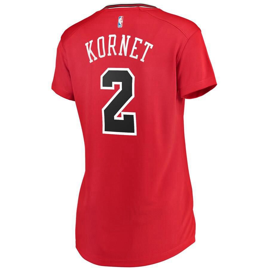 Chicago Bulls Luke Kornet Fanatics Branded Fast Break Player Icon Jersey Womens - Red | Ireland G5589F5