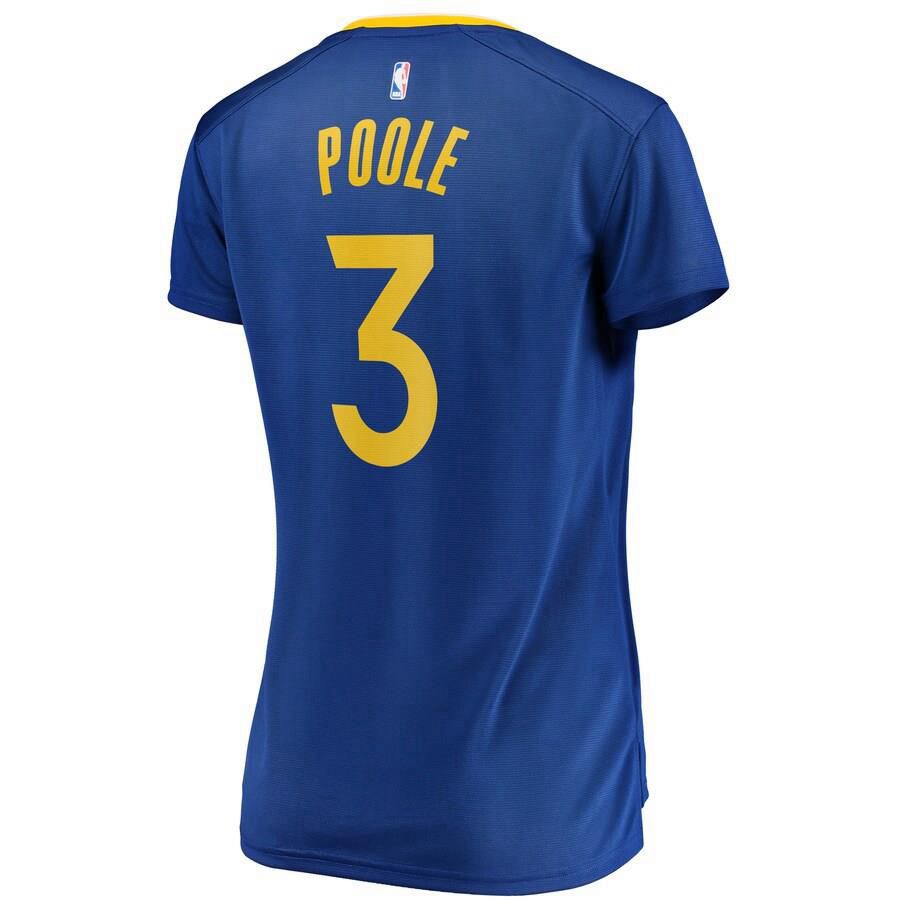 Golden State Warriors Jordan Poole Fanatics Branded Replica Fast Break Player Icon Jersey Womens - Blue | Ireland S9708U6